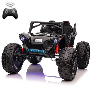 24V 2Seats Ride on UTV with Remote Control, 17" Extra Large EVA Wheels & 20.5“ Wide Seat 4WD Electric Vehicle - 1 of 4