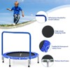 Infans 36" Kids Trampoline Rebounder W/Full Covered Handrail & Pad Indoor Outdoor Blue - 4 of 4