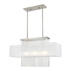 Livex Lighting Alexis 3 - Light Chandelier in  Brushed Nickel - 1 of 4
