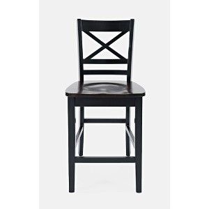 Jofran, Asbury Park Solid Acacia Farmhouse X Back Stool (Set of 2) - 1 of 4