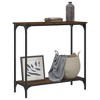 vidaXL Console Table Brown Oak 29.5 in.x12 in.x29.5 in. Engineered Wood - 3 of 4
