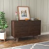 NicBex Narrow Console Table with 6 Drawers,Stylish Minimalist Entryway Table with Round Knobs,Modern Couch Table for Living Room,Auburn - image 4 of 4