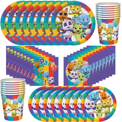 Treasures Gifted Word Party Birthday Supplies Tableware Classic Set for 24 Guests