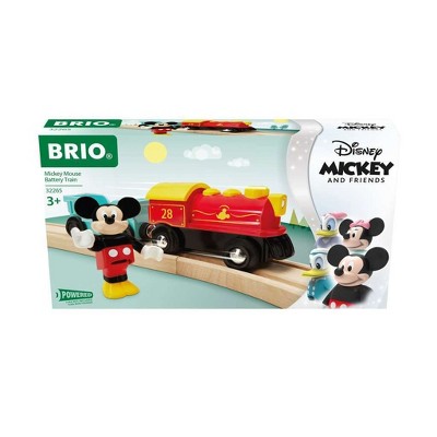 Brio 32265 Disney Mickey Mouse Battery Train - Exclusive Wooden Toy Train Set