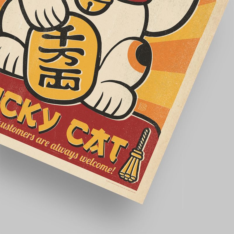 Americanflat Vintage Animal Cat Lucky Cat By Anderson Design Group Poster, 5 of 7
