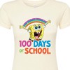 Women's - SpongeBob SquarePants - 100 Days Of School Spongebob Fitted Graphic T-Shirt - 2 of 4