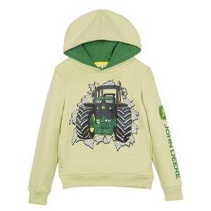 John Deere Tractor Construction Fleece Raglan Pullover Hoodie Toddler - 1 of 4