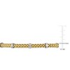 EVERLY JEWELRY | Two Tone Silver 8 white stations 4mm Stretch Bracelet, 6 inch - 2 of 4