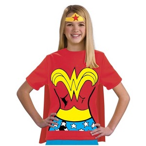 Rubies Wonder Woman Shirt Kids Costume - 1 of 2