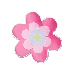 Merrill Girl Flower Shaped Decorative Pillow - Levtex Home - 1 of 3