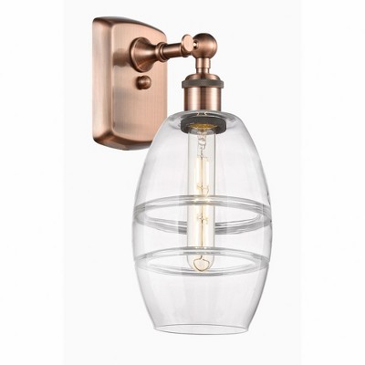 Vaz - 1 Light Wall Sconce In Industrial Style-9.13 Inches Tall and 5.88 Inches Wide