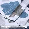 Geometric Quatrefoil Patterned Poly-Cotton Bathroom Shower Curtain - 2 of 4