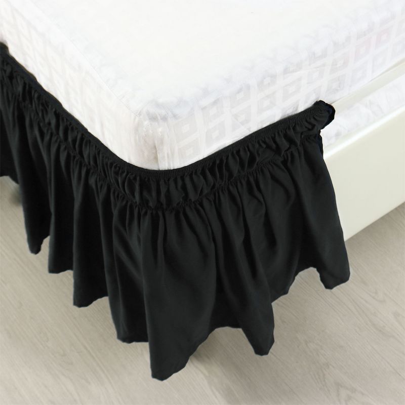 Wrap Around Polyester Dust Ruffle Bed Skirts - PiccoCasa, 5 of 9