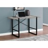 Monarch Specialties Computer Desk Home Office Laptop 48InchL Work Metal Laminate Grey Black Contemporary Modern - 2 of 4