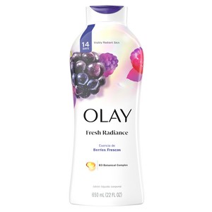 Olay Fresh Outlast Body Wash - Berries Frescas - 22 fl oz - 1 of 4