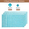 Unique Bargains Acrylic Self-Adhesive Craft Decorative 4 Sheets Rhinestone Stickers - 2 of 4