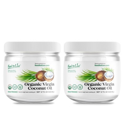 Organic Virgin Coconut Oil, 17 fl oz (500 ml) - by Food To Live
