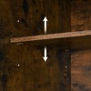 Over The Toilet Storage Cabinet, Farmhouse Above Toilet Storage Cabinet with Sliding Door and Adjustable Shelf, Bathroom Storage Cabinet, Rustic Brown - 4 of 4