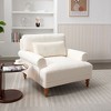 NicBex Accent Chair with Backrest, Upholstered Armchair Comfy Sofa Chair for Living Room, Bedroom - 2 of 4