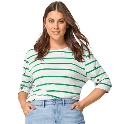 white kelly green stripe