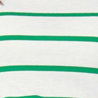 white kelly green stripe