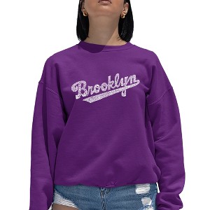 la-pop-art-brooklyn-neighborhoods-women-s-word-art-crewneck