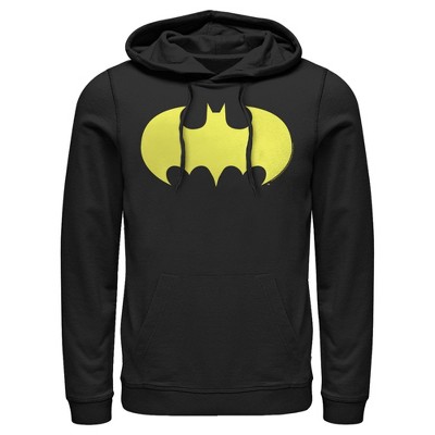 Men's Batman Logo Classic Wing Pull Over Hoodie - Black - X Large : Target