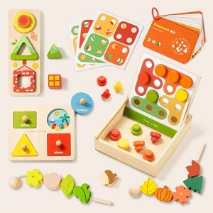 Tiny Land® Montessori Toys Set for Baby & Toddlers, 0–24 Months Montessori Educational Toys - Various Stages - 1 of 4