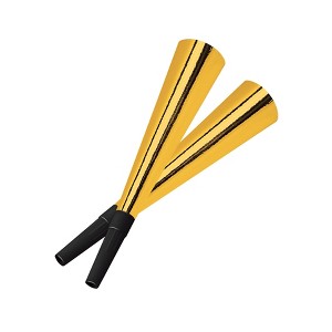Beistle Pkgd Sparkling Gold Horns, 9", (24/Pkg) Gold - 1 of 4