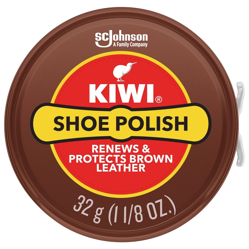 Photos - Garden & Outdoor Decoration Kiwy KIWI Shoe Polish Paste Metal Tin - Brown 1.125oz 
