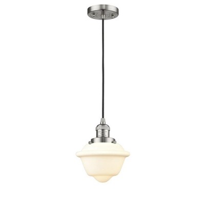 Oxford - 1 Light Cord Hung Mini Pendant In Traditional Style-8 Inches Tall and 7.5 Inches Wide