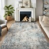 ABYNOW 8x10 Machine Washable Area Rug – Modern Abstract Soft Low-Pile Carpet with Non-Slip Backing for Living Room & Bedroom - 3 of 4