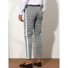 Lars Amadeus Men's Slim Fit Plaid Tapered Dress Pants - 3 of 4