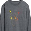Men's - Pokémon - Colorful Pikachu Outline Long Sleeve Graphic T-Shirt - 2 of 4