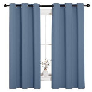 NICETOWN Grommet Top Blackout Curtains, Thermal Insulated Noise Reducing Window Drapes (Set of 2) - 1 of 4