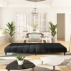 vidaXL 2-Seater Sofa Bed Black Velvet - 3 of 4