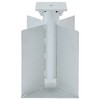 vidaXL In-Ground Parasol Base Silver 10.8"x10.8"x17.7" Steel - 3 of 4