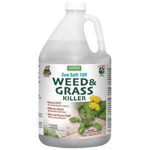 Harris Sea Salt 10X Organic Weed & Grass Killer, 1 Gallon - 1 of 1