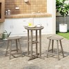 WestinTrends Malibu All Weather HDPE Outdoor Patio Counter Height Bistro Set (3-Piece) - 2 of 4