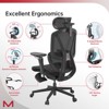 UNISOAR Wide Lumbar Support Ergonomic Mesh Office Chair for Lower Back Pain - 2 of 4