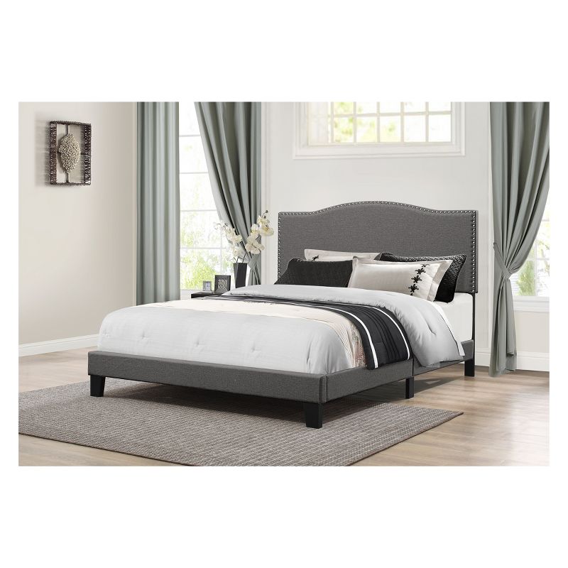 Kiley Upholstered Bed In One Stone Fabric - Hillsdale Furniture, 4 of 9