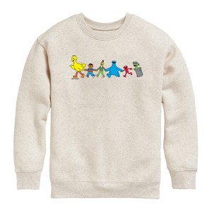 Boys' - Sesame Street - SS Group Graphic Long Sleeve Fleece Sweatshirt - 1 of 4