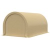 Gulches 10' x 16' Heavy Duty Carport, Portable Garage Storage Tent with Large Zippered Door, Anti-UV PE Canopy for Car, Truck, Boat & Tools (Beige) - 4 of 4