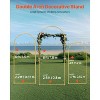 VEVOR Wedding Arch Backdrop Stand, Set of 3, Metal Stable Stand with Case Connection & Chassis Crossbar Design - 3 of 4