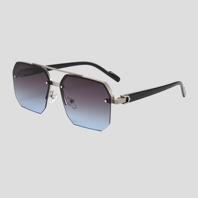 Anna-Kaci Women's Chic Trimmed Octagon Polarized Sunglasses UV400 Protection
