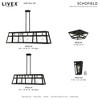 Livex Lighting Schofield 2 - Light Flush Mount in  Black/Brushed Nickel - 4 of 4