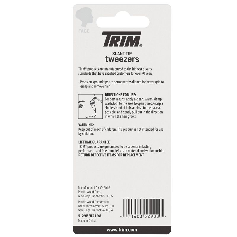 Trim Slant Tip Textured Grip Tweezers - Aluminum, 3 of 8