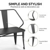 Karl Home | 45-In Industrial Metal Outdoor  Bench - 3 of 4