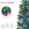 NAYSAYE 7ft Pre-Lit Artificial Christmas Tree Pencil Xmas Tree with 499 PVC Branch Tips for Indoor Holiday Home Office, Green, 20.5"*20.5"*84" - 4 of 4