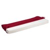 Arden 46"x18" ProFoam EverTru Acrylic Outdoor Bench Cushion Caliente Red: UV & Water-Resistant, Zippered - 3 of 4